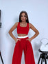 Crop tops "PUZZLE VD1591" - SARKANS